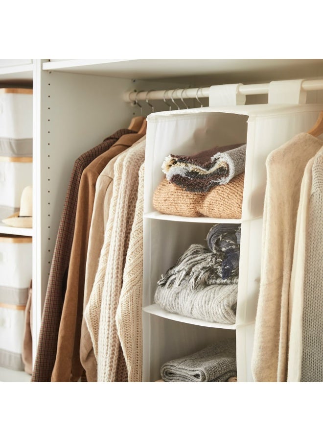 Storage with 6 compartments, white, 35x45x125 cm - Image 2